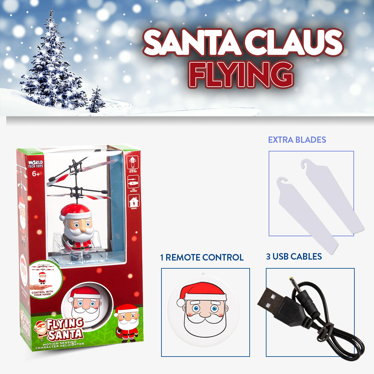 Santa Claus Big Head UFO