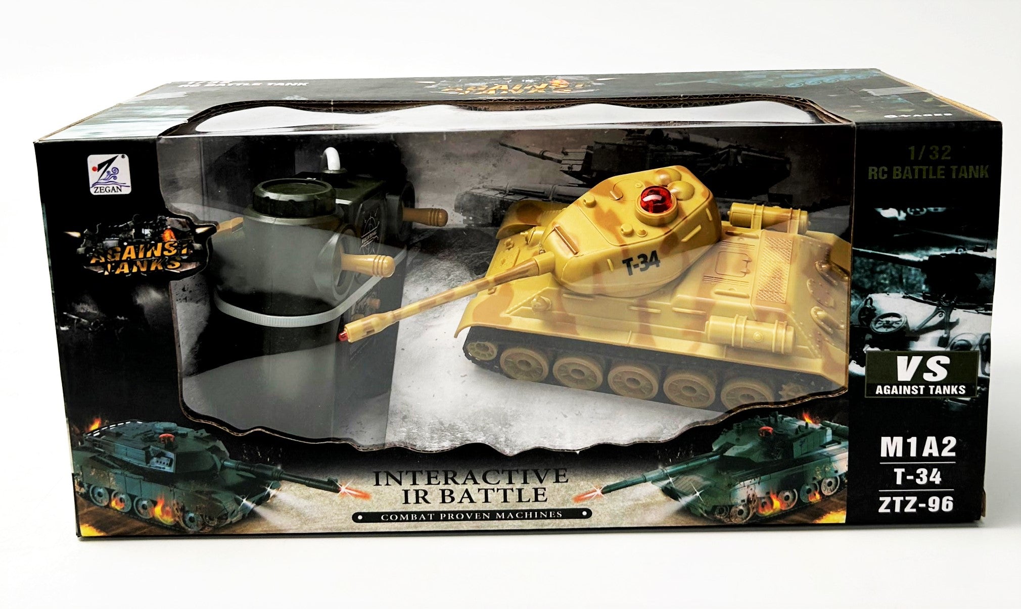 Against Tanks M1A2 Abrams Desert Yellow 1:32 RTR Electric RC