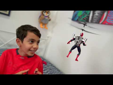 Figura voladora de Spider-Man con control remoto por infrarrojos 