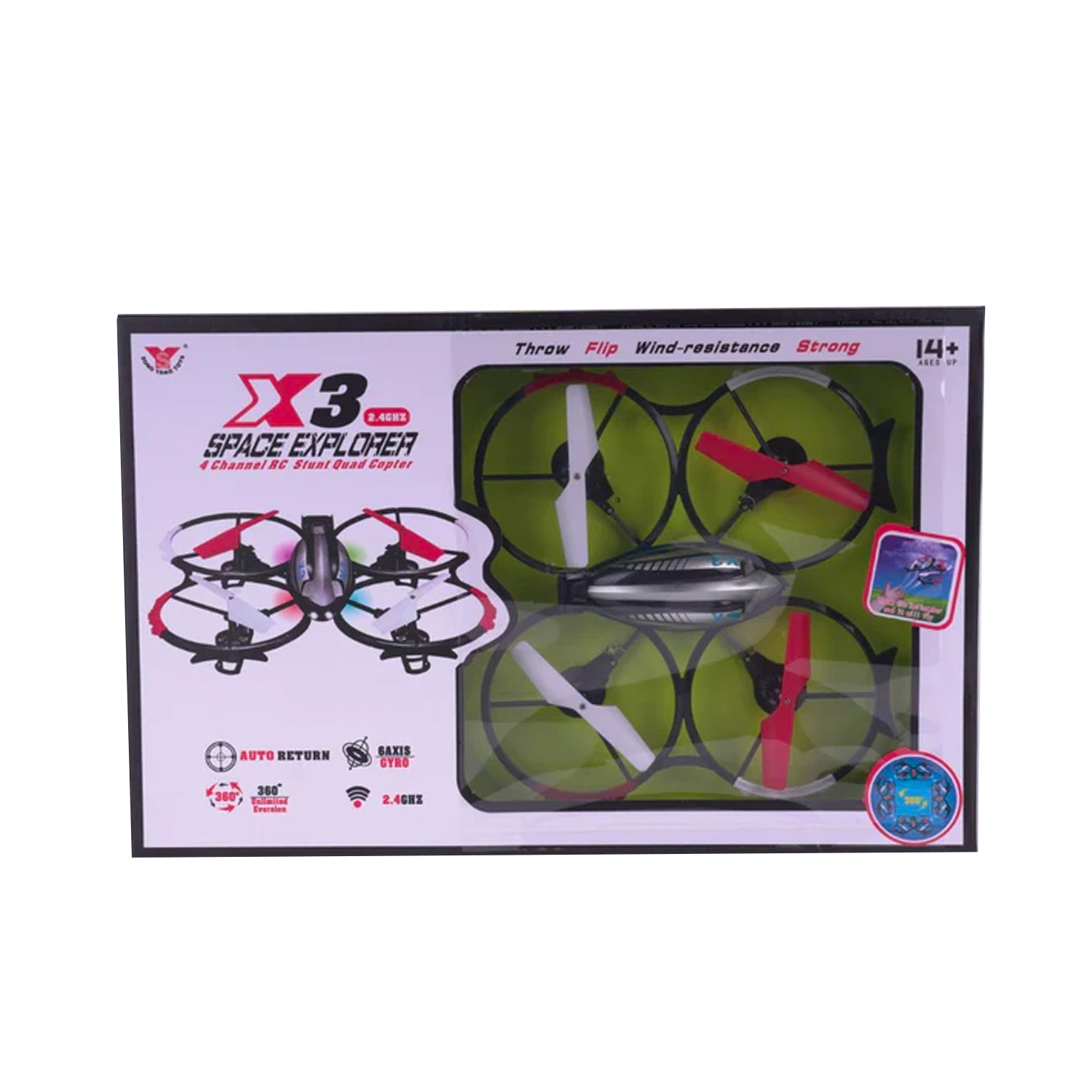 X3 Space Explorer 2.4GHz 4.5CH Camera RC Spy Drone